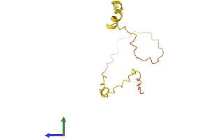 AlphaFold protein structure predicition of Human Recombinant LINC00526 Protein, UniprotID Q96FQ7