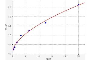 Typical standard curve (T-Bet ELISA 试剂盒)