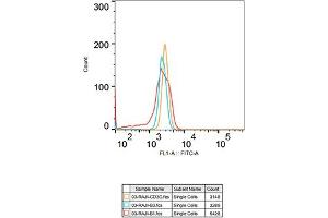 Flow cytometry: Raji cells were stained with Rabbit IgG isotype control (, 2. (CD3G 抗体)