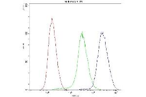 Flow Cytometry analysis of U251 cells using anti-PNP antibody (ABIN4886701).