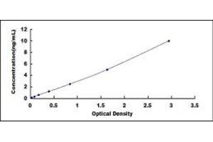 Typical standard curve (GUCY1B3 ELISA 试剂盒)
