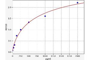 Typical standard curve (VSTM1 ELISA 试剂盒)