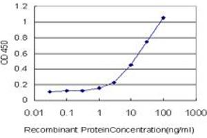 Detection limit for recombinant GST tagged TNFRSF25 is approximately 1ng/ml as a capture antibody. (DR3/LARD 抗体  (AA 28-124))