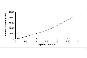 Typical standard curve (Periostin ELISA 试剂盒)