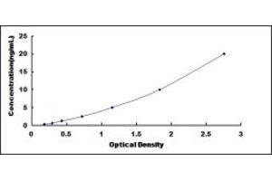 Typical standard curve (CHGB ELISA 试剂盒)