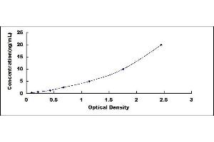 Typical standard curve