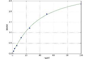 A typical standard curve (CD8 alpha ELISA 试剂盒)