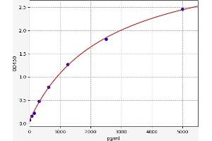 Typical standard curve