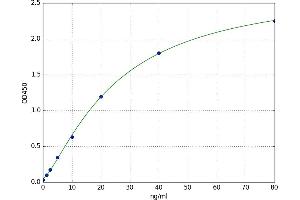 A typical standard curve (FBLN3 ELISA 试剂盒)