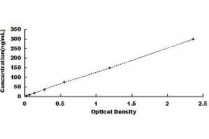 Typical standard curve (COL4A1 ELISA 试剂盒)