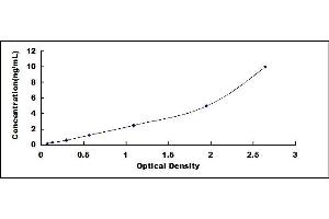 Typical standard curve (ICAM4 ELISA 试剂盒)