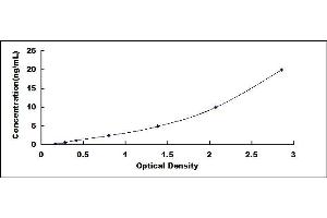 Typical standard curve (PRAME ELISA 试剂盒)