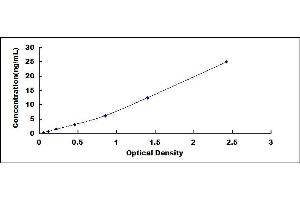 Typical standard curve (VCAM1 ELISA 试剂盒)