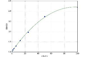 A typical standard curve (ALDH1A1 ELISA 试剂盒)