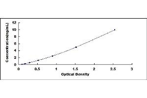 Typical standard curve (FOXP1 ELISA 试剂盒)