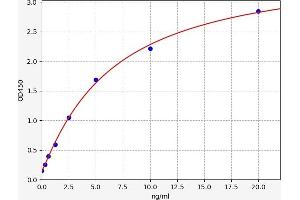 Typical standard curve (Caldesmon ELISA 试剂盒)