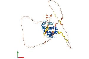 AlphaFold protein structure predicition of Human Recombinant MCL1 Protein, UniprotID Q07820