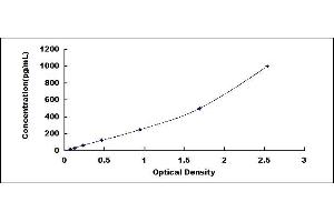 Typical standard curve (DEFA5 ELISA 试剂盒)