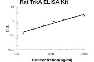 Rat TrkA PicoKine ELISA Kit standard curve (TRKA ELISA 试剂盒)