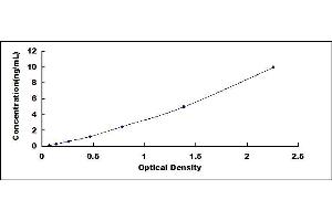 Typical standard curve (COMMD5 ELISA 试剂盒)