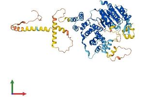 AlphaFold protein structure predicition of Human Recombinant SERAC1 Protein, UniprotID Q96JX3