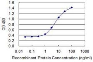 Detection limit for recombinant GST tagged ZNF398 is 0. (ZNF398 抗体  (AA 1-90))