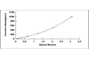 Typical standard curve (MASP1 ELISA 试剂盒)