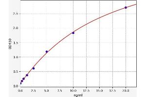 Typical standard curve (HLA-DQB2 ELISA 试剂盒)