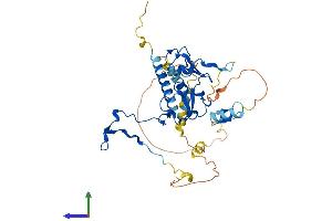 AlphaFold protein structure predicition of Mouse Recombinant Dpf3 Protein, UniprotID P58269