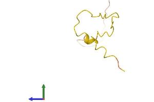 AlphaFold protein structure predicition of Human Recombinant KRTAP23-1 Protein, UniprotID A1A580