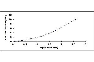 Typical standard curve (LPCAT3 ELISA 试剂盒)