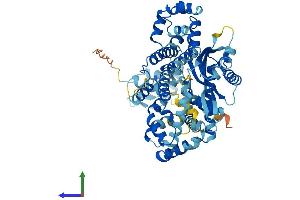 AlphaFold protein structure predicition of Human Recombinant EPM2AIP1 Protein, UniprotID Q7L775 (EPM2AIP1 Protein (AA 1-607) (His tag))