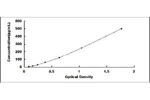 Typical standard curve (SCG5 ELISA 试剂盒)