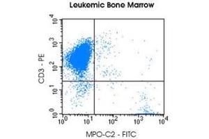 Image no. 2 for anti-Myeloperoxidase-C2 (FITC) and anti-CD3 (PE) antibody pair (ABIN5662642)