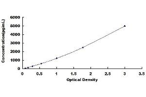 Typical standard curve