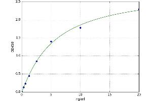 A typical standard curve (TIMP1 ELISA 试剂盒)