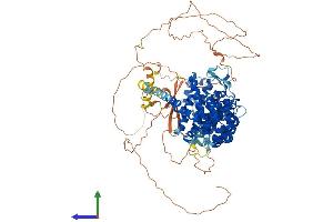 AlphaFold protein structure predicition of Mouse Recombinant Ppp6r3 Protein, UniprotID Q922D4