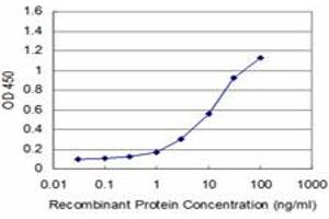 Detection limit for recombinant GST tagged LIMK1 is approximately 1ng/ml as a capture antibody. (LIM Domain Kinase 1 抗体  (AA 548-647))