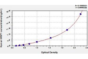 Typical Standard Curve (WNT1 ELISA 试剂盒)
