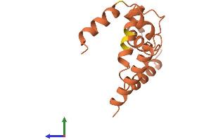 AlphaFold protein structure predicition of Human Recombinant CLLU1 Protein, UniprotID Q5K131