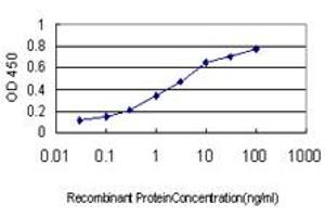 Detection limit for recombinant GST tagged STAU2 is approximately 0.