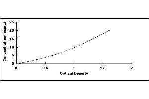 Typical standard curve (SEMA5B ELISA 试剂盒)