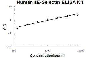 Human sE-Selectin Accusignal ELISA Kit Human sE-Selectin AccuSignal ELISA Kit standard curve. (Soluble E-Selectin ELISA 试剂盒)