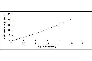 Typical standard curve (HCK ELISA 试剂盒)