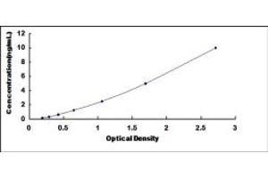 Typical standard curve (ABCC10 ELISA 试剂盒)