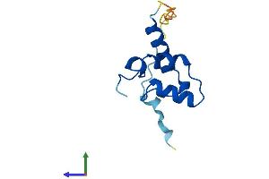 AlphaFold protein structure predicition of Mouse Recombinant Pold4 Protein, UniprotID Q9CWP8