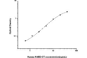 Typical standard curve (N-MID Osteocalcin ELISA 试剂盒)