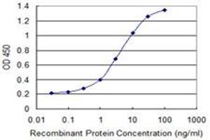 Detection limit for recombinant GST tagged HTATIP2 is 0. (HIV-1 Tat Interactive Protein 2, 30kDa (HTATIP2) (AA 1-242) 抗体)