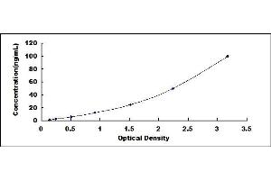 Typical standard curve (Casein alpha S1 ELISA 试剂盒)