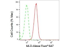 Flow cytometric analysis of MLD expression in HepG2 cells using MLD antibody (ABIN7799509), 1:2,000). (Recombinant MBP 抗体)